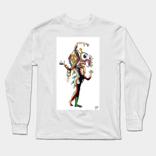 Distorted Creature Cartoon Long Sleeve T-Shirt